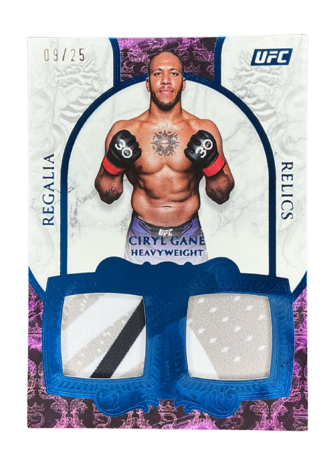 2025 Topps Royalty UFC Ciryl Gane Regalia Relics /25 Fighter-Worn Memorabilia #RR-CG Front