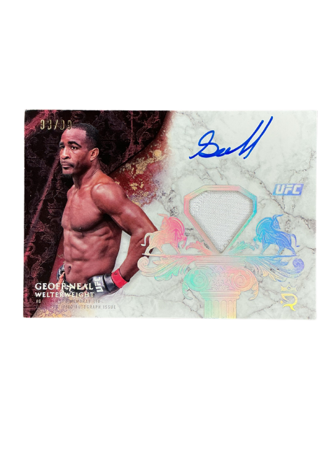 2025 Topps Royalty UFC Geoff Neal Royalty Relic Signatures /99 Auto Fighter-Worn Memorabilia #RYR-GN
Front