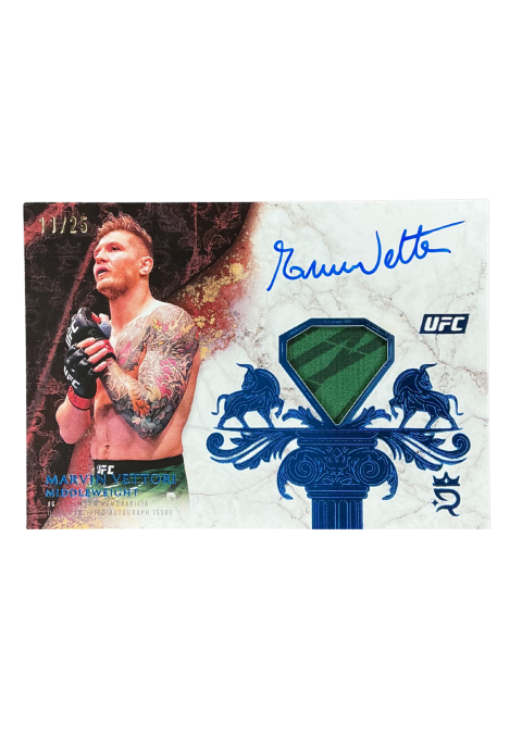 2025 Topps Royalty UFC Marvin Vettori Royalty Relic Signatures /25 Auto Fighter-Worn Memorabilia #RYR-MV
Front