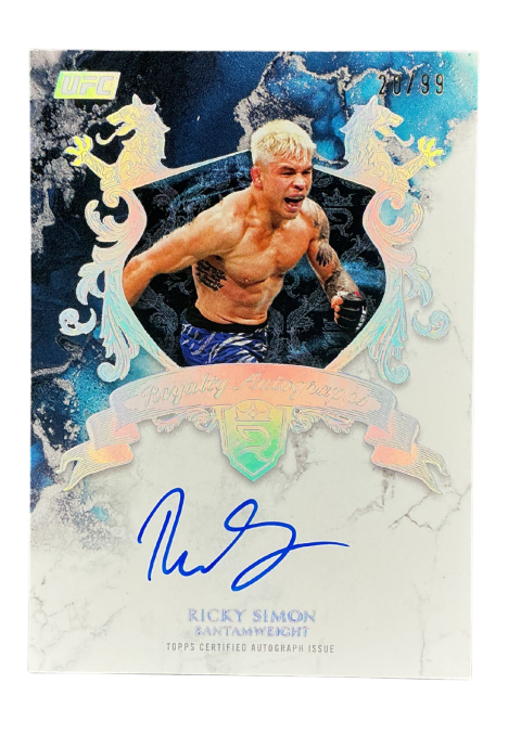 2025 Topps Royalty UFC Ricky Simon Royalty Autographs /99 Auto #RY-RS Front