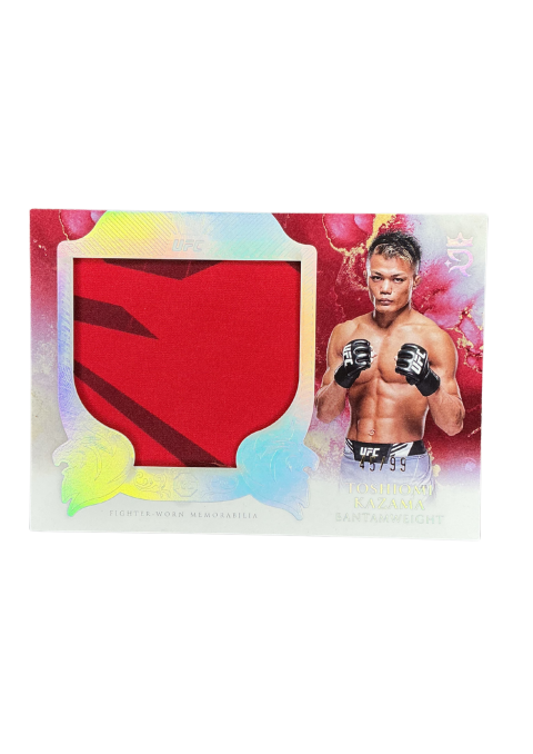 2025 Topps Royalty UFC Toshiomi Kazama RC /99 Fighter-Worn Memorabilia #RJR-TK Front