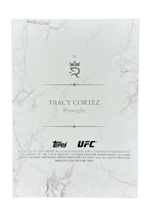 2025 Topps Royalty UFC Tracy Cortez /99 #78 Back