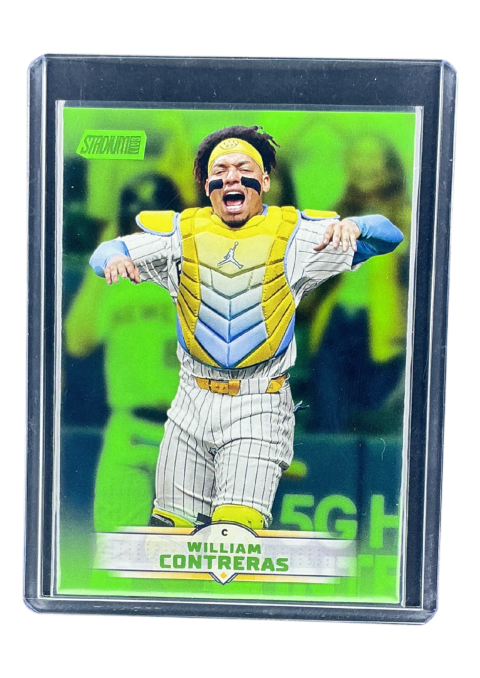 2025 Topps Stadium Club Baseball Wiliam Contreras Lime Green Parallel #150
 Front