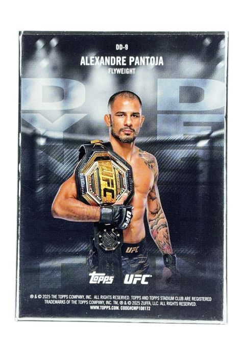 2025 Topps Stadium Club UFC Dynasty Alexandre Pantoja #DD-9 Back