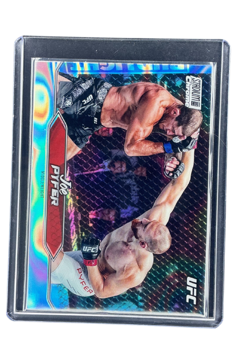 2025 Topps Stadium club UFC Joe Pyfer Lava Refractor #C-89
Front