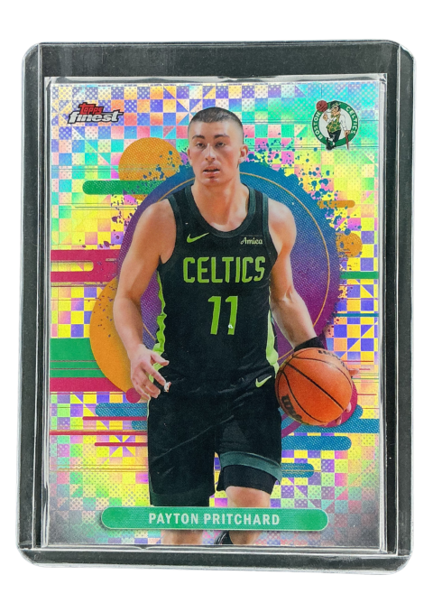 2026 Topps Finest Basketball Payton Pritchard Geometric Refractor #137
 Front