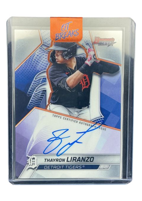 2025 Topps Bowman's Best Baseball Thayron Liranzo Autograph #B25-TL
Front