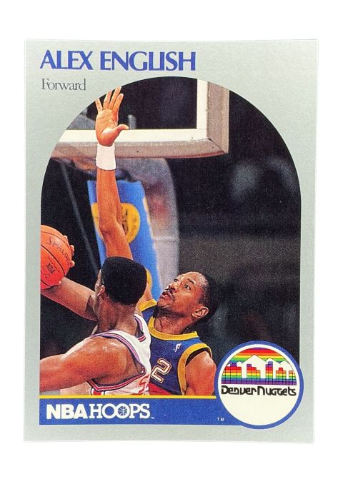 1990 NBA Hoops Alex English #94 Front