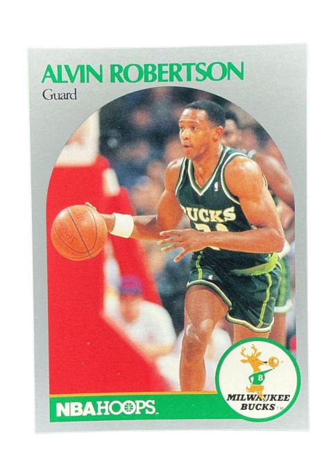 1990 NBA Hoops Alvin Robertson #182 Front