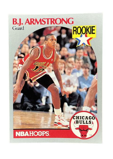 1990 NBA Hoops B.J. Armstrong RC #60 Front