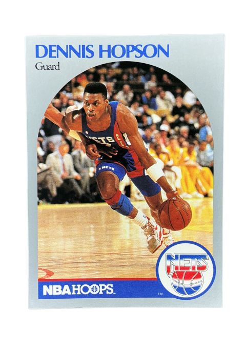1990 NBA Hoops Dennis Hopson #199 Front