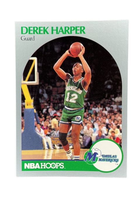 1990 NBA Hoops Derek Harper #86 Front