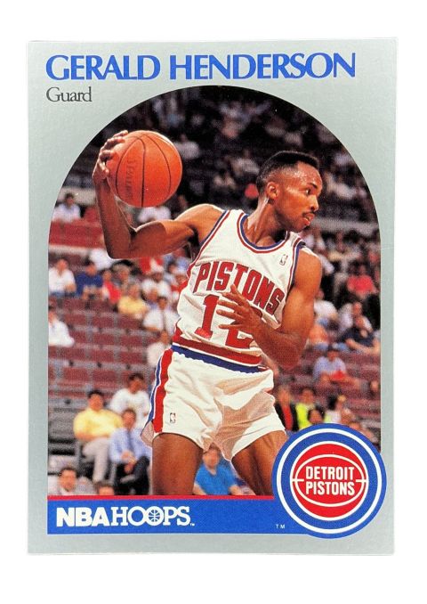 1990 NBA Hoops Gerald Henderson #106 Front