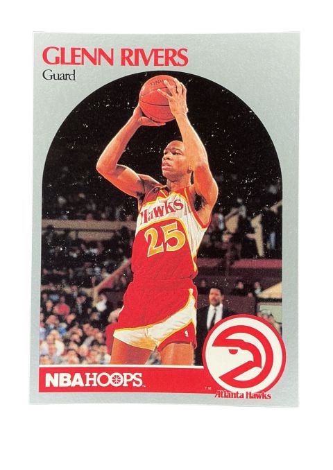 1990 NBA Hoops Glenn Rivers #32 Front