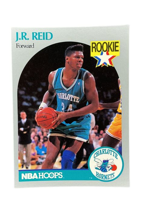1990 NBA Hoops J.R. Reid #57 Front