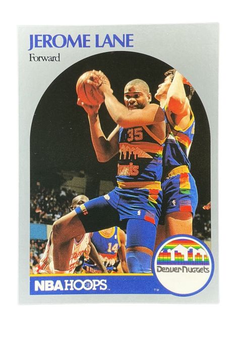 1990 NBA Hoops Jerome Lane #96 Front