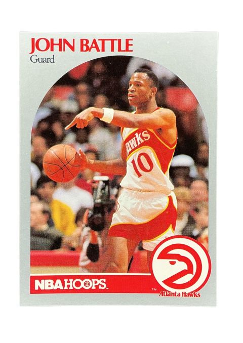 1990 NBA Hoops John Battle #27 Front