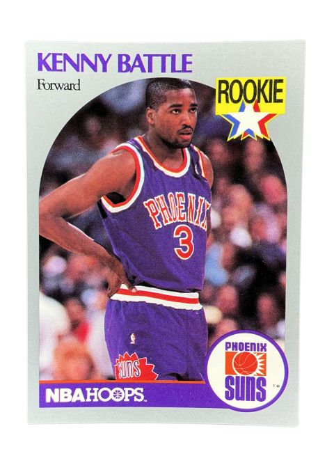 1990 NBA Hoops Kenny Battle RC #233 Front