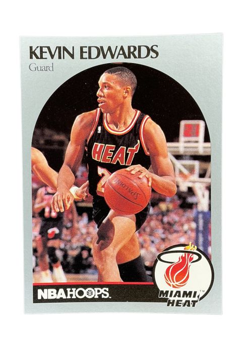 1990 NBA Hoops Kevin Edwards #165 Front