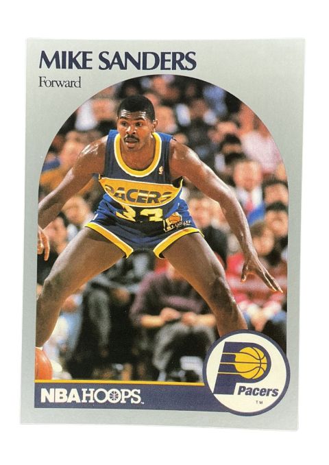 1990 NBA Hoops Mike Sanders #137 Front