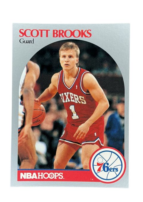 1990 NBA Hoops Scott Brooks #226 Front