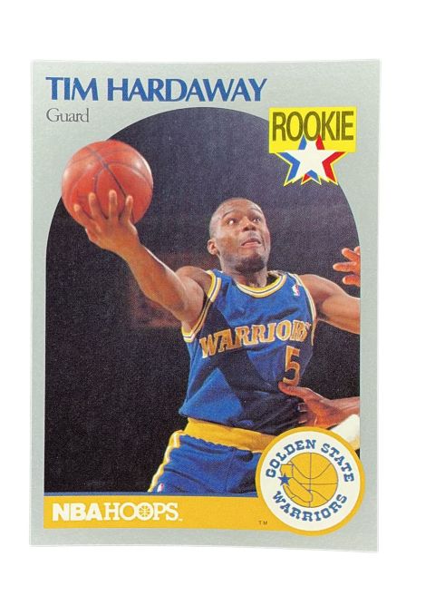 1990 NBA Hoops Tim Hardaway RC #113 Front