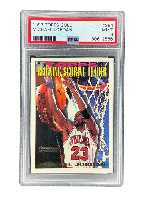 1993 Topps Gold Michael Jordan #384 PSA 9 Front