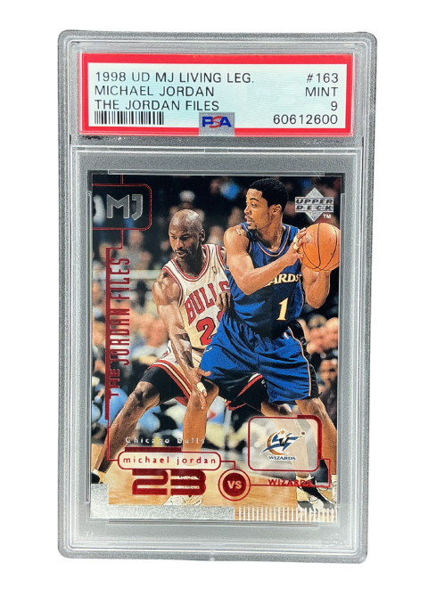 1998 Upper Deck MJ Living Leg Michael Jordan #163 PSA 9 Front