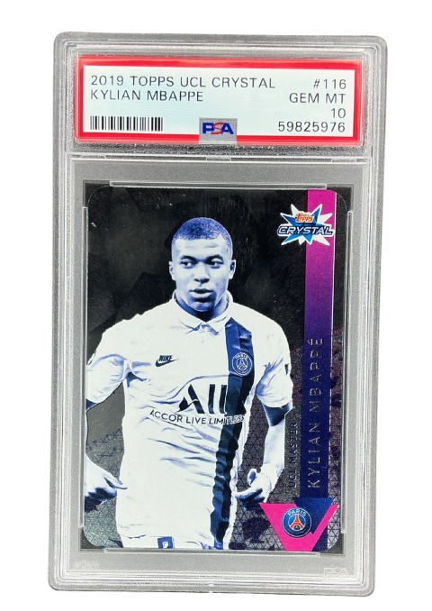 2019 Topps UCL Crystal Kylian Mbappe PSA 10 #116
 Front