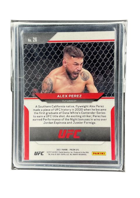 2021 Panini Prizm UFC Alex Perez #26 Back