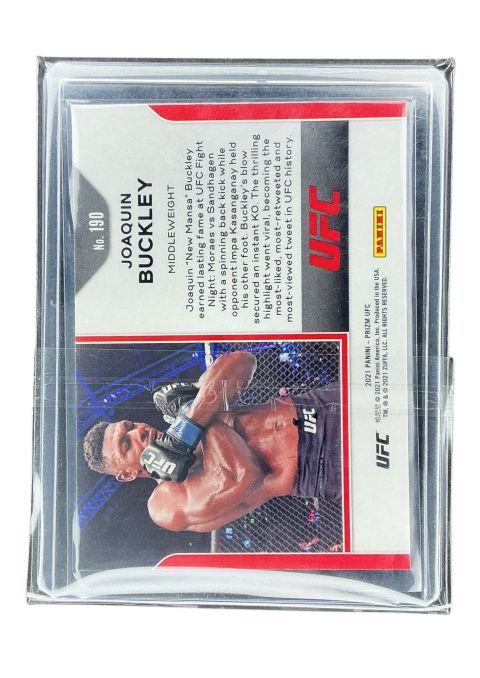 2021 Panini Prizm UFC Joaquin Buckley #190 Back