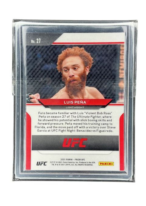 2021 Panini Prizm UFC Luis Pena #27 Back
