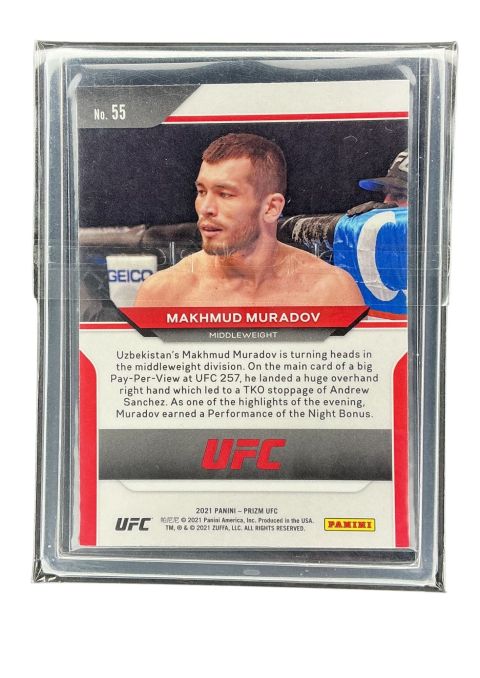 2021 Panini Prizm UFC Makhmud Muradov #55 Back