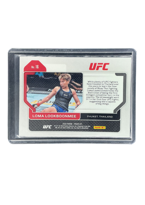 2022 Panin Prizm UFC Loma Lookboonmee RC #16 Back