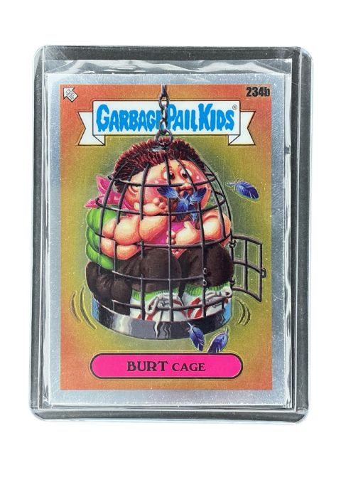 2023 Topps Chrome Garbage Pail Kids Burt Cage #234b Front