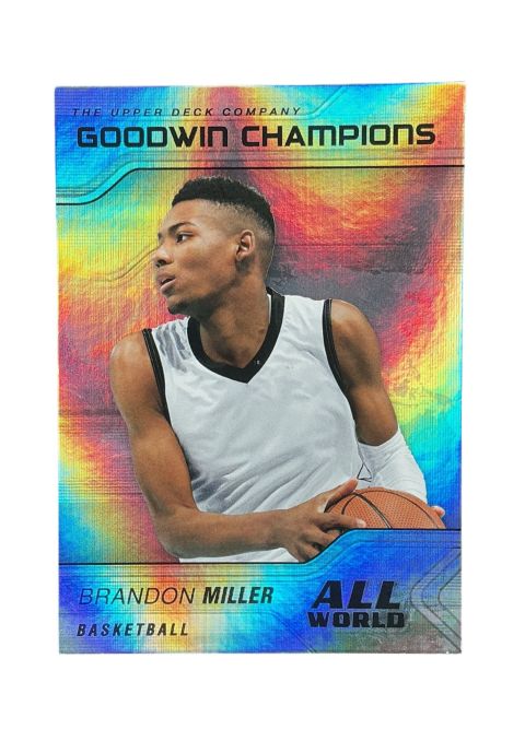 2023 Upper Deck Goodwin Champions All World Brandon Miller #AW-12 Front
