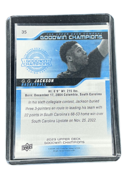 2023 Upper Deck Goodwin Champions G.G. Jackson #35
 Back