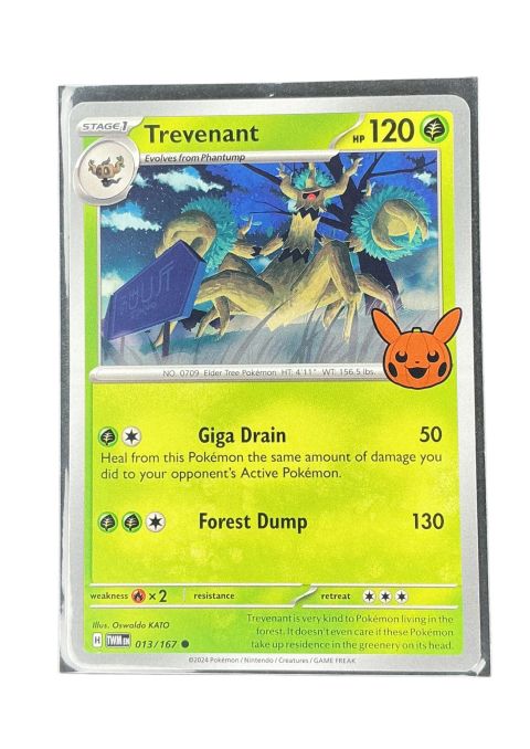 2024 Pokemon Trevenant C Trick or Trade #013 Front