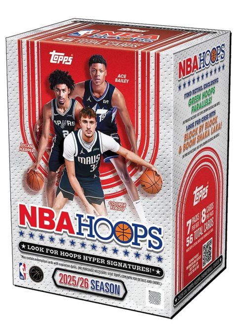 2025-26 Topps NBA Hoops Factory Sealed Blaster