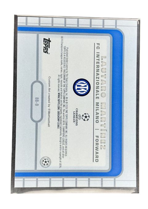 2025-26 Topps UEFA Club Competitions Lautaro Martinez #8B-9 Back