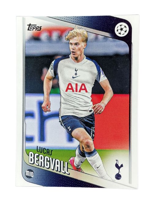 2025-26 Topps UEFA Club Competitions Lucas Bergvall #121 Front
