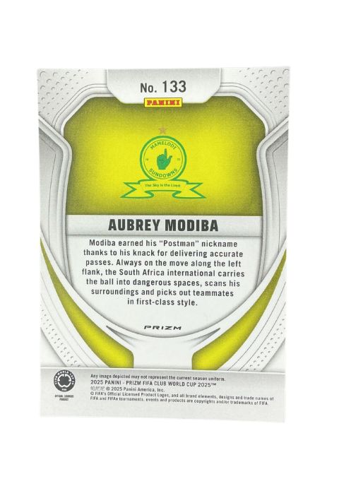 2025 Panini Prizm FIFA World Cup Aubrey Modiba #133 Back