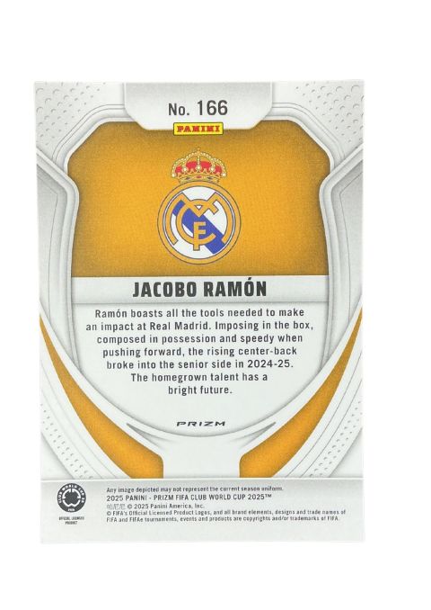2025 Panini Prizm FIFA World Cup Jacobo Ramon #166 Back