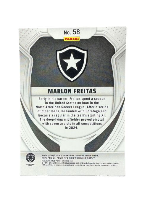 2025 Panini Prizm FIFA World Cup Marlon Freitas RC #58 Back