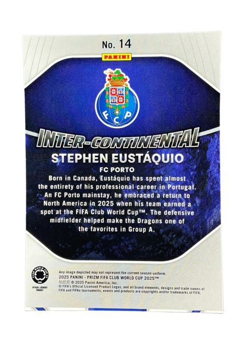 2025 Panini Prizm FIFA World Cup Stephen Eustaquio Inter-Continental #14 Back