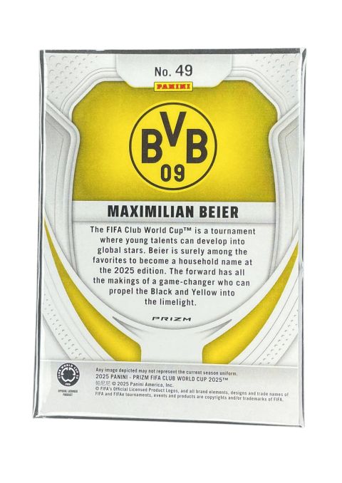 2025 Panini Prizm Fifa World Cup Maximilian Beier Foil #49 Back