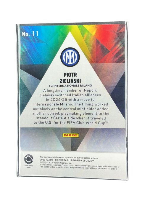 2025 Panini Prizm Fifa World Cup Piotr Zielinski Prizmatic Insert #11 Back