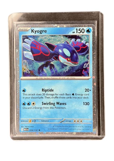 2025 Pokemon Kyogre Holo #032/134 Front