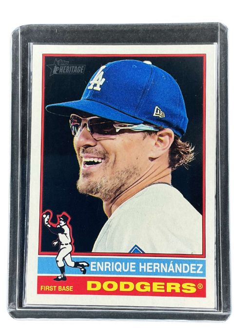 2025 Topps Heritage Enrique Hernandez #604
 Front