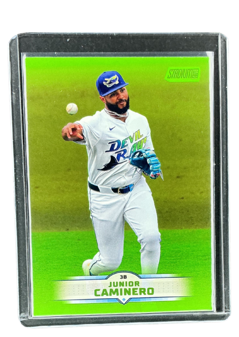 2025 Topps Stadium Club Baseball Junior Caminero Lime Green #146
Front